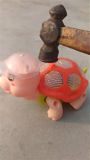 Remote control smart tortoise walking toy testing