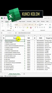 1.4M views · 18K reactions | kunci kolom biar gak kegeser di excel #microsoftword #belajarngetik #belajarexcel #belajarkomputer #tutorialkomputer | AM Tutorial | Facebook