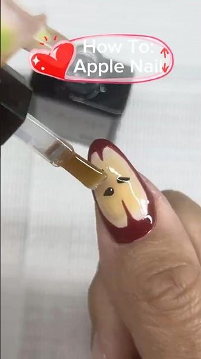 Beginner-Friendly Apple Nail 🍎 GelX Soft Gel Nail