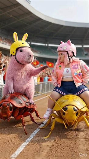 🐹 Capybara Thi Đua Gián Cùng Hồng Béo Và Cái Kết #capybara #capypink #shorts