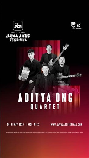 Aditya Ong Quartet on Java Jazz Festival 2026!