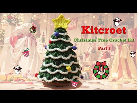 Christmas Tree Crochet Tutorial Easy Start for Beginner-Part 1