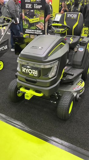 All new @RYOBI Tools USA 80V HP Lawn Tractor. #shoplife #ryobitools #equipexpo
