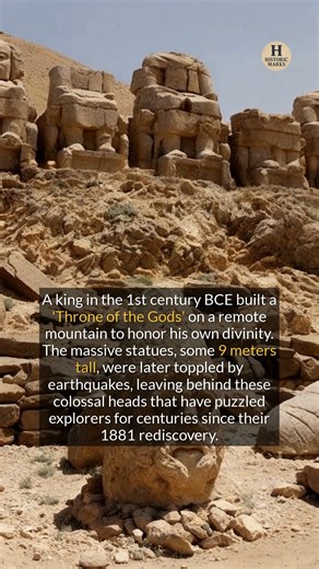 The colossal stone heads of Mount Nemrut guard an ancient royal tomb. | Historic Marks
