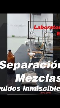 Separación de dos líquidos inmiscibles (agua y petróleo)