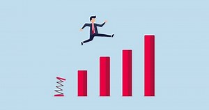 4k Earning Profit Growth Jump Bottom Stock Footage Video (100% Royalty-free) 1101546031 | Shutterstock