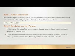 How to Ensure a Forward Slash is the First Character in HTML5 Input Patterns