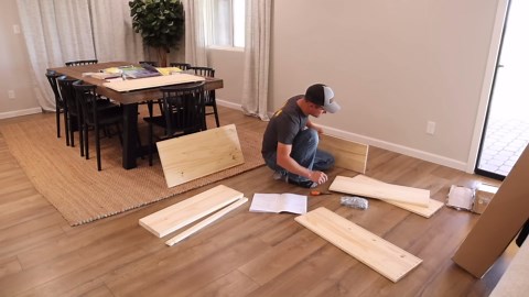 DIY DINING ROOM SIDEBOARD!!😍 | BUILDING A SIDEBOARD