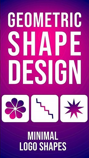 Geometric Shape Design in Illustrator 🔥 Minimal Logo Tutorial 2025