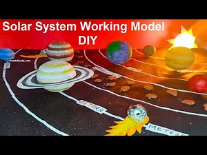 solar system working model 3d - simple - inspire innovative - science exhibition - diy | howtofunda