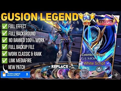 Script Skin Gusion Legend - Cosmic Gleam No Password | Full Effect Voice | Patch Terbaru