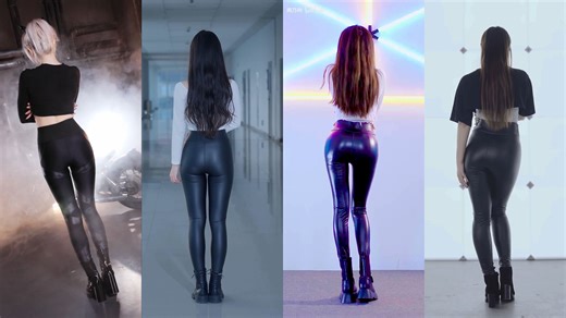 DDD 四人同屏剪辑 08【皮裤】