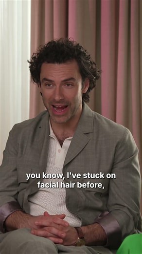 Aidan Turner was NOT having the fake Rivals moustache allegations 😂 #shorts