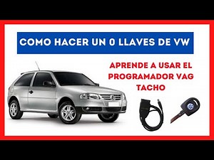 ✔🙂Como PROGRAMAR llave VW GOL Power SIN LLAVE