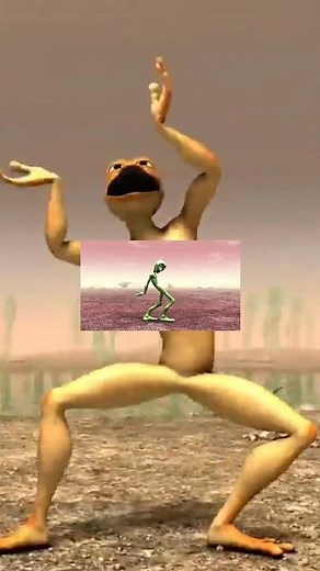 dame tu cosita dance alien frog #shorts#dametucositad