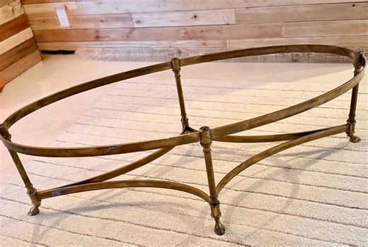Vintage Labarge Hollywood Regency Solid Brass Coffee Table Round Glass 42” - Etsy