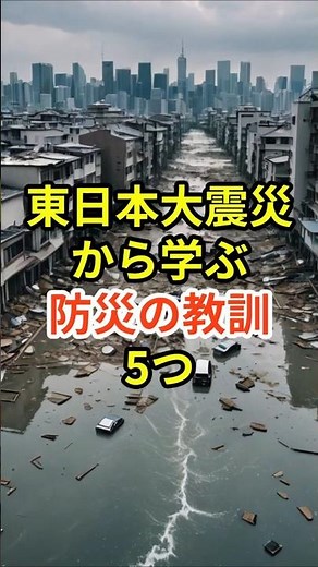 東日本大震災から学ぶ防災の教訓5つ#防災 #東日本大震災 #防災意識
