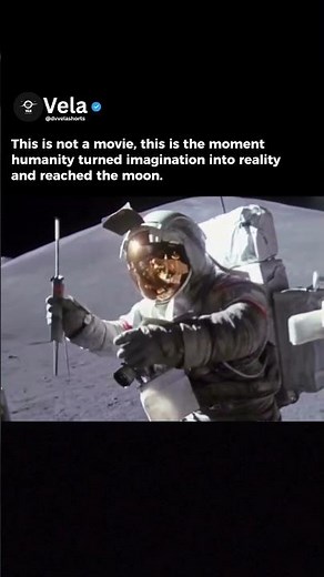 Real Footage of Humans on the Moon