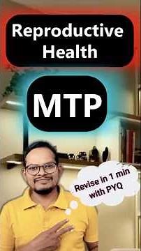 MTP Class 12 in 60 Seconds 🔥 | Reproductive Health NEET UG 2026 | High-Yield NCERT + PYQs