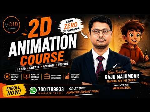 Learn 2D Animation From Scratch | Complete Animation Course | Void Art School ‪@rajucreativemind‬