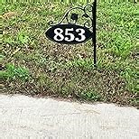 Amazon.com : Address America USA Handcrafted Park Place Customized Home Address Yard Sign Custom Address Number Plaque with 47" Pole Weatherproof, Double-Sided, Reflective, Visible - AS : Address Plaques : Patio, Lawn & Garden