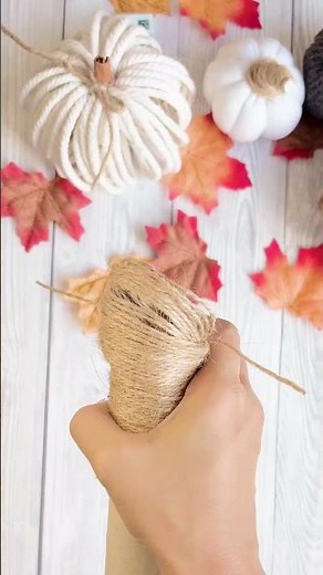 Artist crafts a DIY twine pumpkin that glows perfectly for Halloween