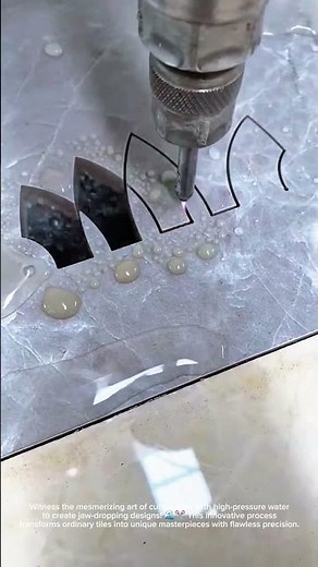 The Process of Precision Stone Cutting with Water Jet Technology