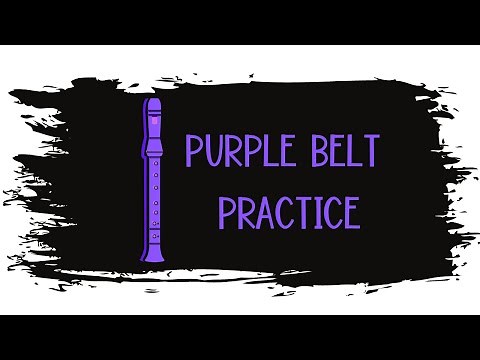 Recorder Karate Purple Belt Practice Video