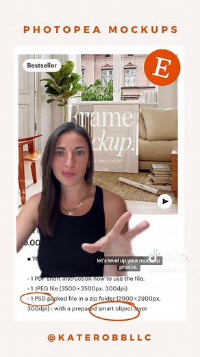 Create Stunning Mockups for Etsy with Photopea