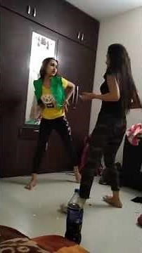 Girls party for hostel full drinking and smoking dance