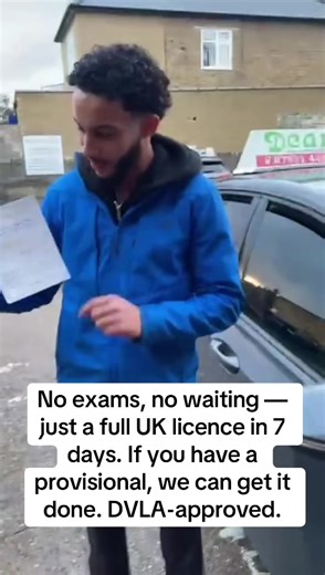 Get Your Full UK Driving License in Just 7 Days