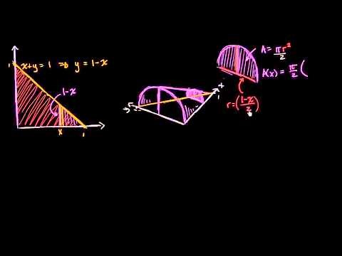 Semicircular cross sections with a triangular base