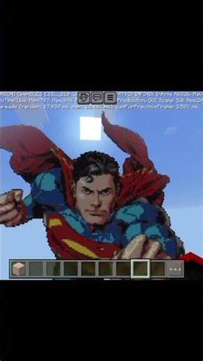 I made superman in Minecraft #_##shorts