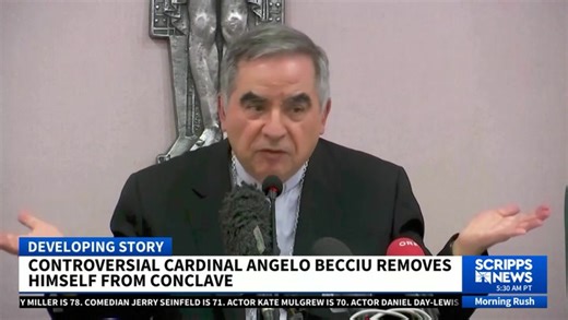 Cardinal Becciu Steps Down from Papal Conclave Role