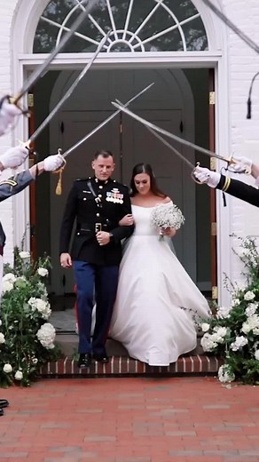How to make it through the famous sword arch! #wedding #militarywedding @yourplanaevents
