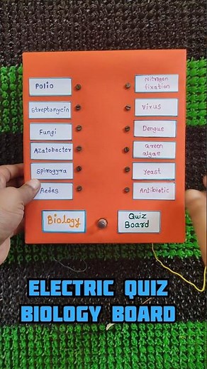 electric Quiz board biology school science exhibition #shorts #scienceproject