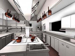 Commercial Kitchen Design - 3D Animation