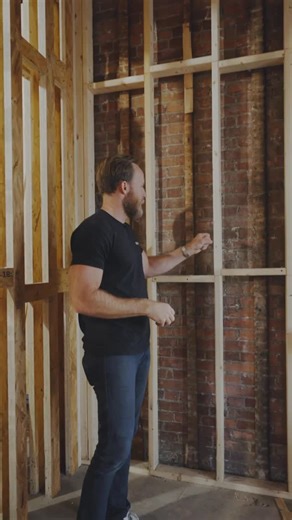 NS Builders on Instagram: "Old brick. New thinking. We don’t strap and plaster straight to masonry anymore. We build a service cavity in front of it — warmer walls, cleaner runs, better long-term performance. Same 100-year-old house. Much higher expectations. MANSARD by NS Builders x @sottileandcompany"