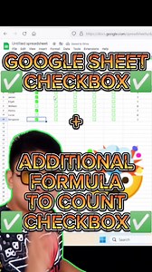 159 reactions · 72 shares | ✅GOOGLE SHEET CHECKBOX✅ ✅HOW TO COUNT...