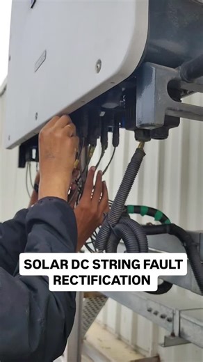 Solar String inverter rectification work - Fault finding #solarenergy #solarpanels #renewableenergy #electricvehicle | NirajRayz
