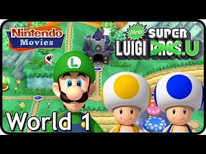 New Super Luigi U - World 1 - Acorn Plains (3 Players, 100% Walkthrough)
