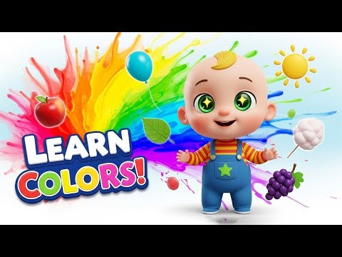50 Colors Name for Kids | Learn Colors with Cute Baby Animation | Preschool & Toddler Learning Video
