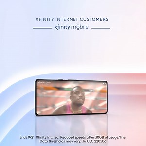 Two things for one price is always a huge victory. Xfinity Internet customers can buy one Unlimited line and get one free for a year with Xfinity Mobile. | Xfinity