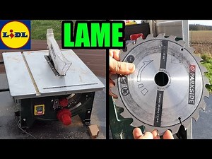 scie circulaire sur table mobile PARKSIDE LIDL PMTS 210 A1 Portable CHANGER LA LAME