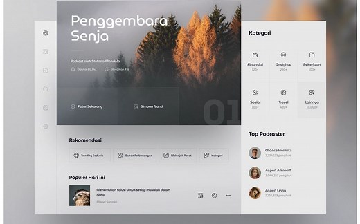 【Panuon.WPF.UI 案例】 第一篇 还原Podcast设计（来自dribbble）