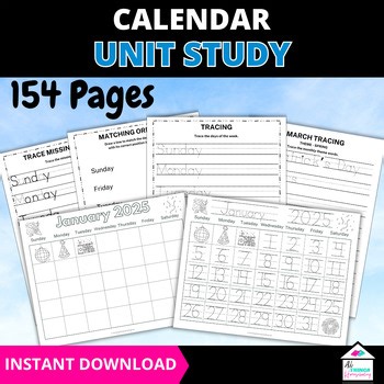 Calendar Skills Workbook | Calendar Activities for Ages 5–7