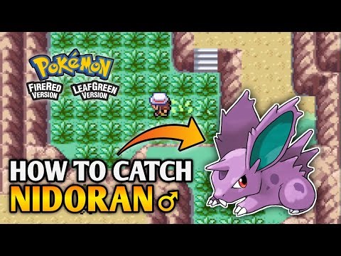 How To Catch Nidoran♂ In Pokemon Fire Red & Leaf Green | Kanto Pokedex