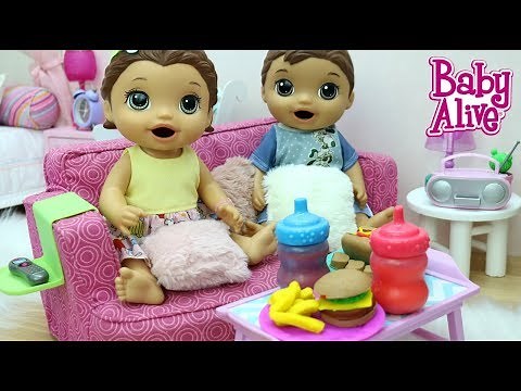 BABY ALIVE LAURINHA E FELIPINHO PEDIRAM LANCHE DE MASSINHA