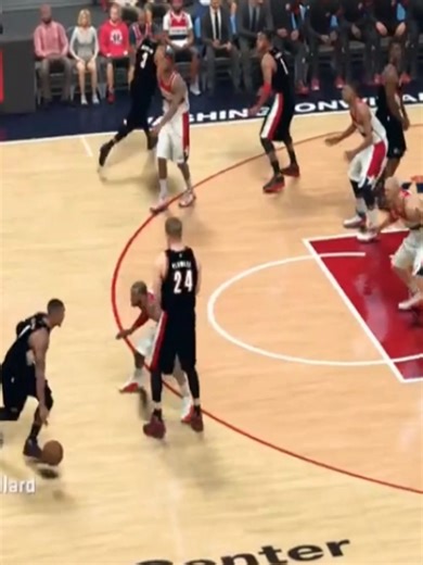 Damian Lillard Three Pointer for Portland Trail Blazers against Washington Wizard in NBA 2K17! 🎮 - Computer Sports Simulations on YouTube for Full Match and More! 🏅 Link in Bio! 😊 #DamianLillard #PortlandTrailBlazers #WashingtonWizard #NBA2K #NBA