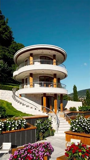 Spacious Courtyard Country Home Charming Rural Architecture #modelbuilding #architecture #home